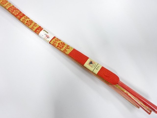 JAPANESE KIMONO / UNUSED KOREI HAND-TIED OBIJIME